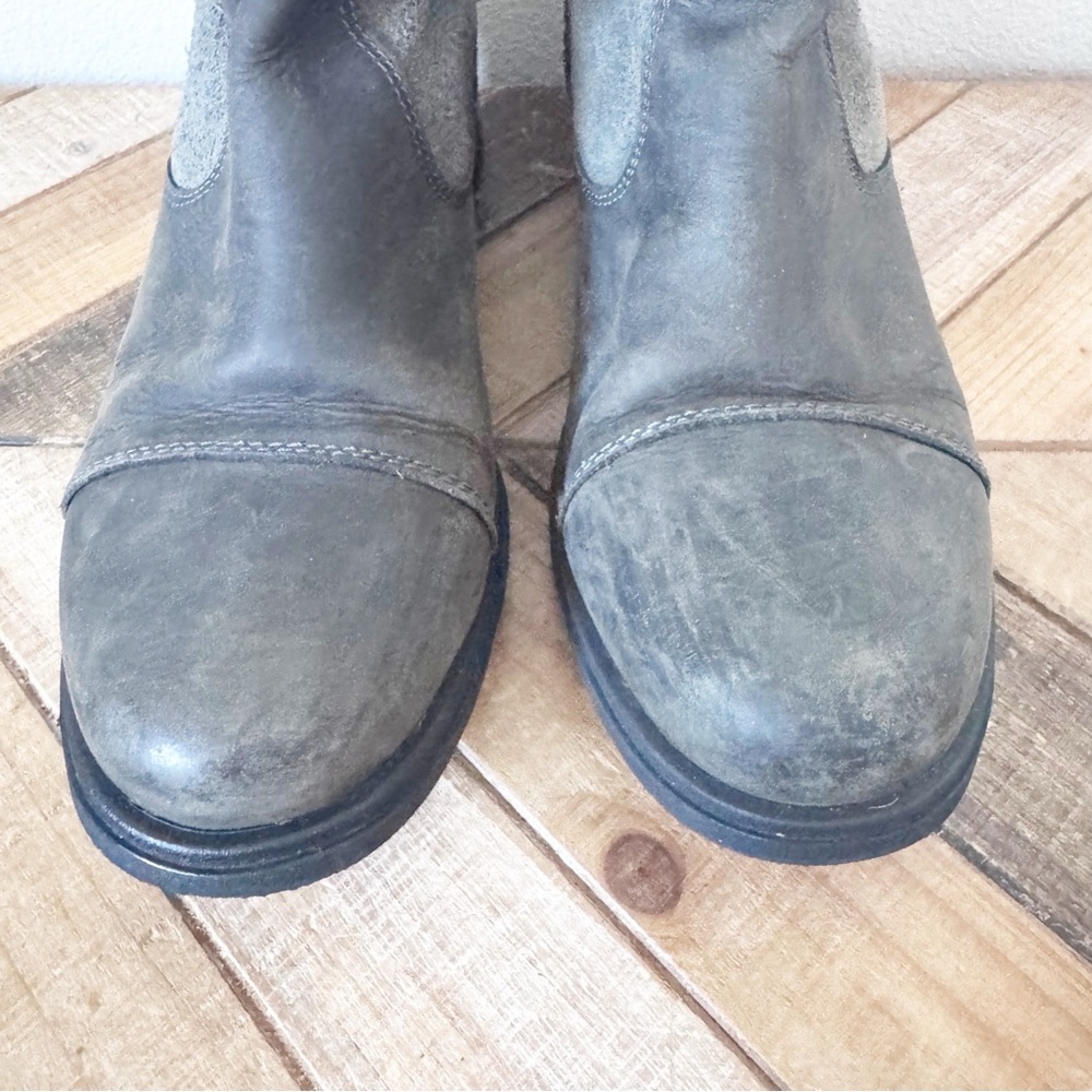 Sorel Major Moto Pull On Gray and Black Combat Boots - Picture 5 of 14